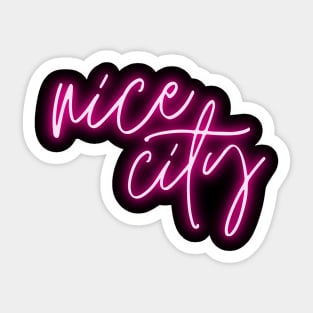 Nice City Sticker